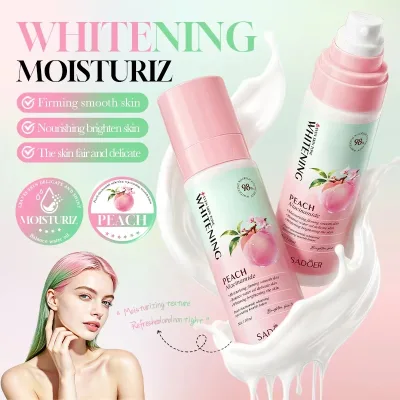 SADOER 110ml Peach Niacinamide Facial Lotion Deep Moisturizing Nourishing Skin Care Even Uneven Skin Tone Soften Dry Rough
