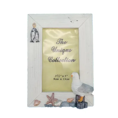 Sea Series Polyresin and Iron Photo Frame Craft Picture Frame for Home Decoration