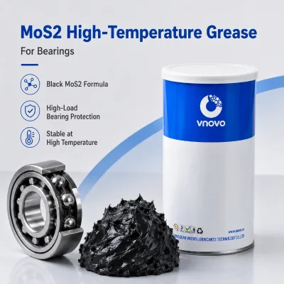 High Purity MoS2 Lubricant High Temperature Low Friction Black Anti Seize Grease for Bearings