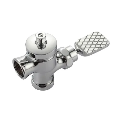 Wholesale Kexin White Eco-Friendly & Water Saving Toilet Foot Pedal Flush Valve (Brass Self-Closing)