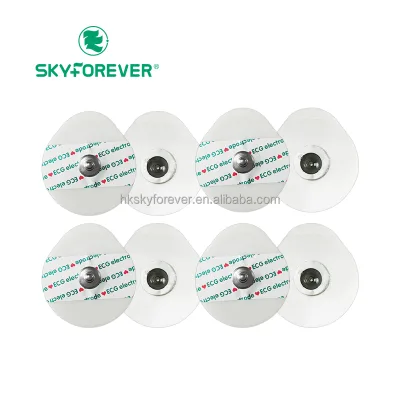 Disposable Non-Woven Foam Medical ECG Electrodes Pads ISO Certified 50*50mm Size Ozone EOS Bag for ECG Device Protection