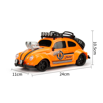 1/18 Retro Four-way Remote Control Car R/C Model Car Kids Gift Wireless Remote Control Vehicle