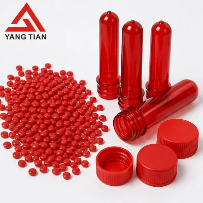 Red PE Masterbatch for Blow Molding Plastic Bottles and Film Grade Applications Food Grade Yang Tian Brand From Guangdong