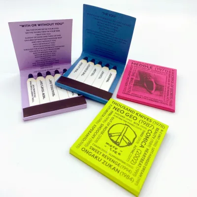 Book Style Matches Old Vintage Custom Logo Private Custom Matches Book Safety Color Candle Matches