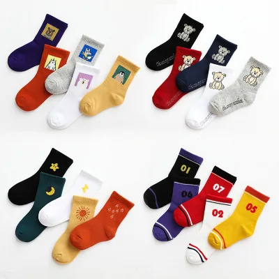 Autumn/winter New Children's Socks Cartoon Combed Cotton Boys and Girls in the Stockings Cartoon Children Socks