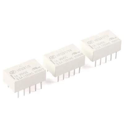 Signal Relay HFD31 DC 5V 12V 24V10 Pin Direct Insertion Ultra Small Signal Relay HFD31-5 HFD31-12 HFD31-24