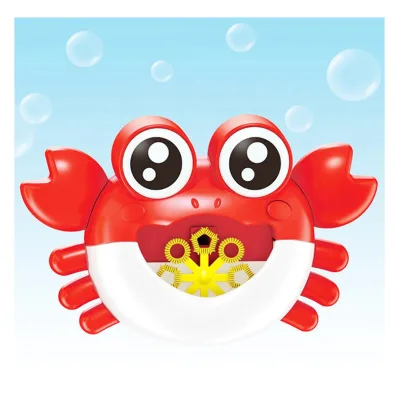 KK New Electric Automatic Bubble Machine Toy for Kids,Summer Toys Funny Crab Bubble Maker Blower,Frog Bubble Toys for Toddlers