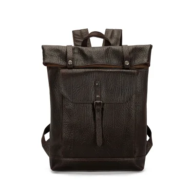 Wholesale Travel Hiking Casual Sports Luxury Custom Waterproof Women's Genuine Leather Backpack Men