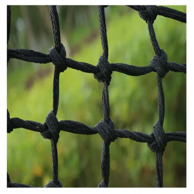 Printed Logo Customized High Strength Anti Aging Polyethylene Football Net for Competition Venue Training Use