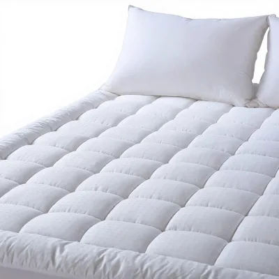 Queen Size Pillow Top Mattress Protector Quilted 300 Thread Count Deep Pocket Machine Washable Cooling Mattress