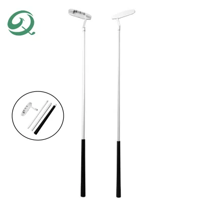 Custom Grip Universal Golf Club Putter Indoor Outdoor Practice Detachable Three Section Stainless Steel Single Side Golf Putter