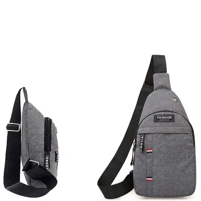Custom Logo Oxford Fashion Men Casual Small Travel Carry Bags Waterproof Waist Chest Bag Crossbody Bags