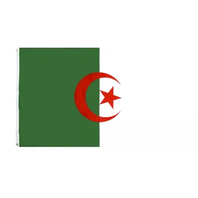 Wholesale Polyester Cheap Printed Outdoor Custom Made 3x5ft Algeria Flag 3X5 Custom Marking Promotional Flags Flag of Algeria