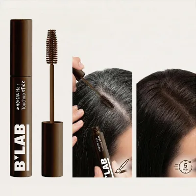 Root Touch up Stick Natural Gentle Water Resistant Nourishing Instant Gray Concealer Cover up Brush for Hair Mustache & Beard