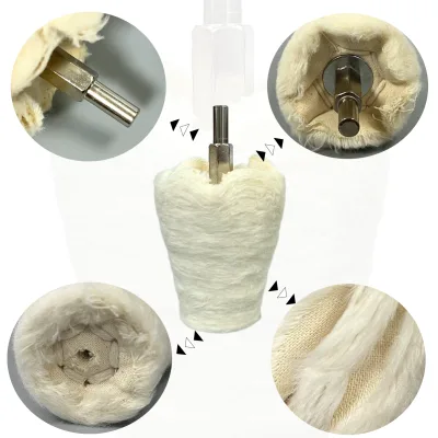 Cotton Polishing Wheel 2-3 Inch Medium Hardness 25mm Thickness