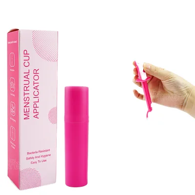OEM Wholesale Reusable Easy Insert Smooth Glide Non Slip Travel Portable Heavy Flow Menstrual Disc Cup Tampon Applicator
