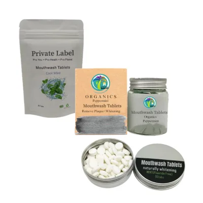 Natural Food Grade Travel Size Mouthwash Tablets Manufacturer