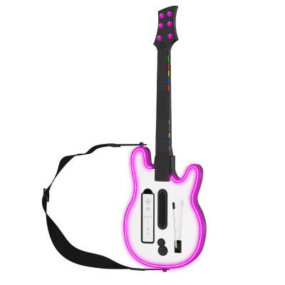 Wireless Guitar Controller Wireless Gaming Controller Console Remote Joystick for Wii Guitar Games