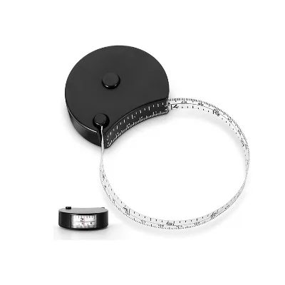 Portable Dual-Scale Body Measuring Tape with Locking Pin 60Inch Length Soft Tape Measure Retractable Window Reading