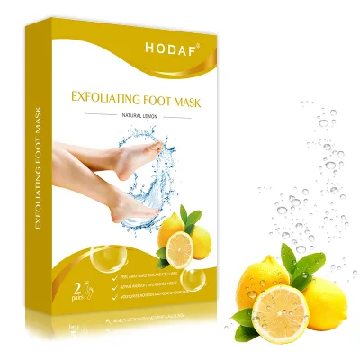 Wholesale Moisturizing Exfoliating Foot Mask with Lemon & Lactic Acid Bulk Order Discount