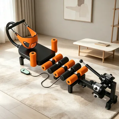 Stretching Machine Full Body Lumbar Cervical Traction Device Back Stretch Trainer Rehabilitation Equipment for Office Household