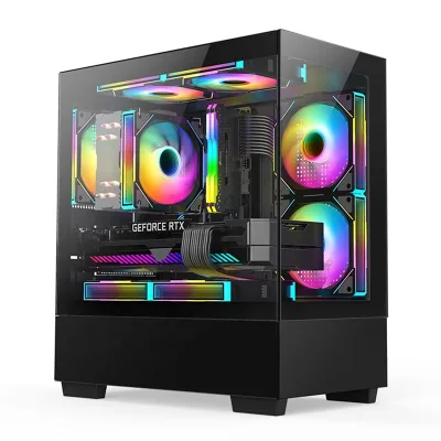 2025 New Model Setup Gaming Complet Gaming Itx Atx case Custom Caja case Pc Gaming case