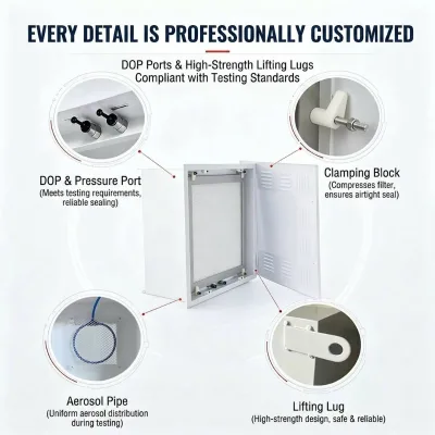 High Efficiency Industrial Clean Room Booth HVAC System Components Customizable New Condition Guangdong Origin 1 Year Warranty