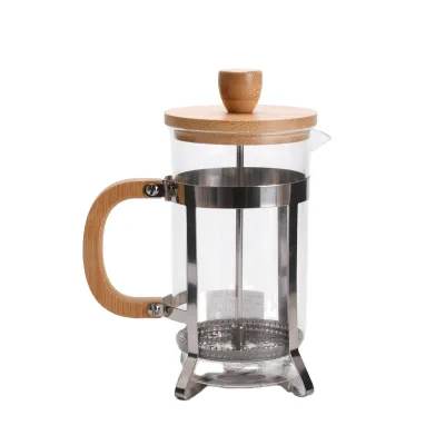 34 Ounce 1 Liter French Press Coffee Maker With Bamboo Lid and Handle Colored Coffee Press for Camping Gifts