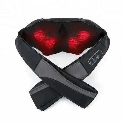 Professional Grade Intelligent Portable Heating Inflatable Kneading Fingerpress Soothing Shoulder Neck Pressure Relief Massager