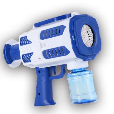 Hot Sale New Kids' Unisex 10-Hole Electric Bubble Toy ABS Plastic Graffiti Machine Outdoor Automatic Bubble Shot Gun for Boys