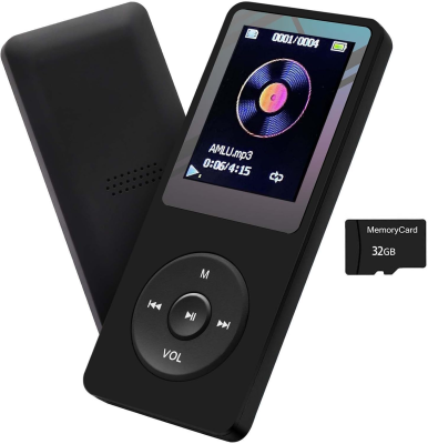 Voice Recorder E-Book HD Screen MP3 Player with Speaker Earphone Portable HiFi Lossless Sound MP3 Mini Music Player