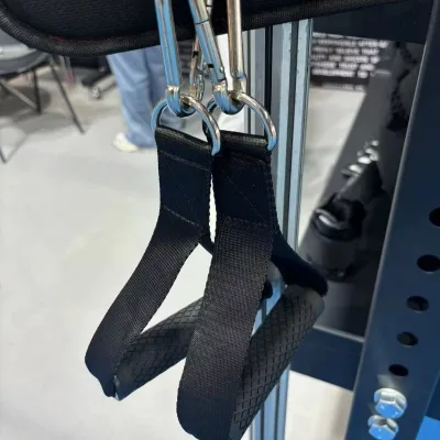 Gym Equipment Handle Grip Rubber Handle with Nylon Strap Fitness Exercise Handles Grips Core Grips Fitness