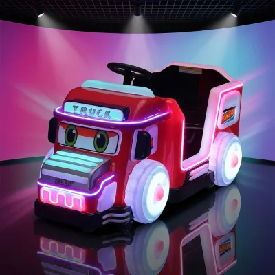 KEM Colorful Indoor/Outdoor Toy Machine Coin Operated Video Music Riding Square Car Kids Fun 24V 100-500kg Capacity Shopping