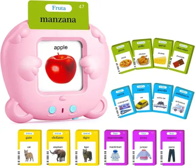 Kid Educational Toy Machine Learning & Talking Plastic Flash Cards Preschool Animals for Cognitive Learning & Play Oem