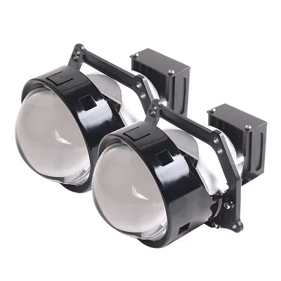 Super Short High Brightness Mini H4 H7 9005 Bi-led Lhd Rhd 6000K Bi Led Projector Lens