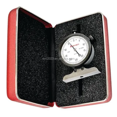 640 Series Dial Depth Gauge 0-150mm/0.01mm Precision Base Indicator Shock-Proof for Blind Hole Measurement