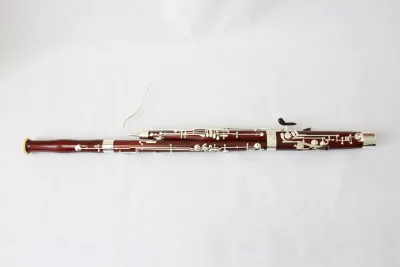 FBN-500 Solid Hardwood C Tone Bassoon Anti-Tarnish Silver Keywork for Youth Orchestra Concert Performer