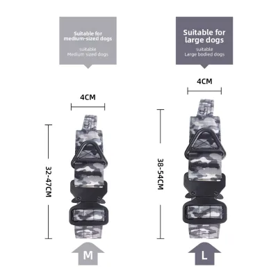 For Bestseller Polyester Anti-Pull Tactical Dog Collar with Handle and Leash-Wholesale Available