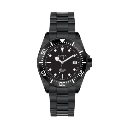 Diver Watch Automatic Sapphire, Sapphire Crystal Watches Prices, Diving Watch DLC Black