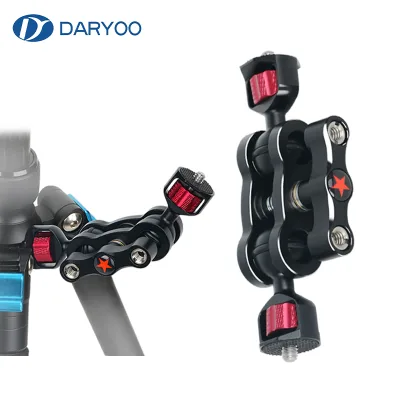 1/4 Screw Connection Bracket 360 Degree Rotation Aluminum Alloy Multifunctional Magic Arm Ball Head Installation Crab Clip