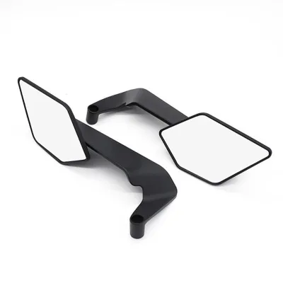 Universal Modified Motorcycle Rear View Mirror with Turn Signal Light Mirror Adjustable Rearview Mirror Kits Rotate Wind Wing