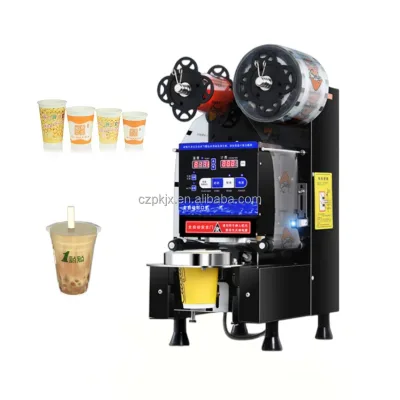 Popular Bubble Tea Cup Sealer Equipment High Quality Plastic Cup Sealing Machine for Homemade Milk Tea Shop Fruit bar Beer