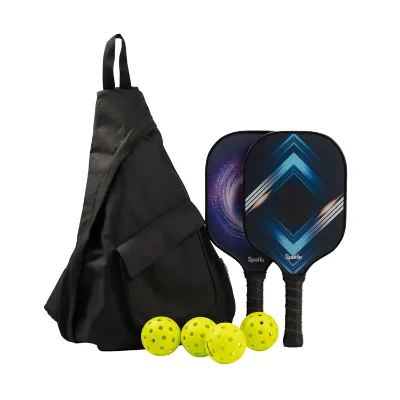 Spatle Carbon Fiber Pickleball Paddles Set with 4 Balls 14mm 16mm USAPA Approved Paddle Racket with Cover