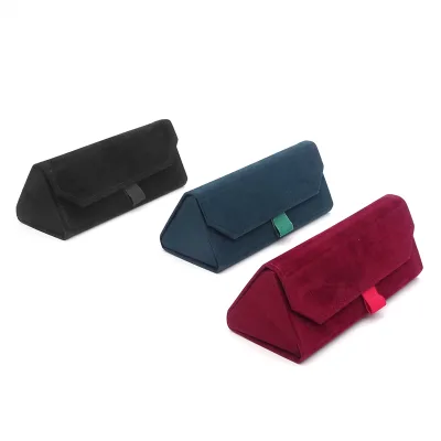 2025 Custom Folding Glasses Case Triangular Fashion Eyeglasses Bag with Logo