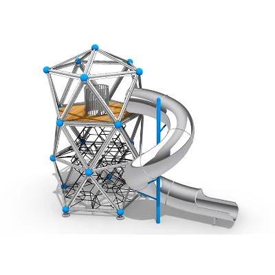 Stainless Steel Tube Slide for Kids Outdoor Playground Equipment