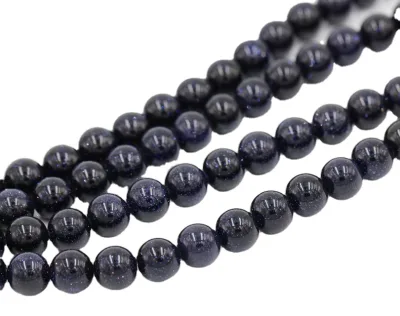 Wholesale Loose Beads 8mm Dark Blue Sand Beads for Jewelry Making