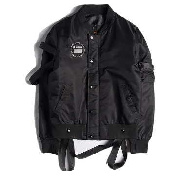 OEM High Street Men's Dark Strap pilot MA1 Jacket Quilted Popular logo Letterman's Jackets Ninja Style Heavy Jacket Man