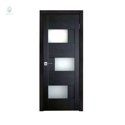 Modern Wood Front Door with Glass Finished Internal Bifold French Doors for Living Room Interior