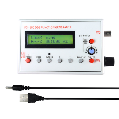 FG-100 function signal generator DDS Function Signal Generator 1HZ-500KHZ