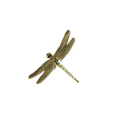 Brass Insect Dragonfly Statue Simulation Dragonfly Toy Home Pendulum Brass Cast Ornament